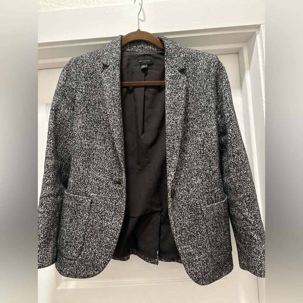 Ann Taylor Brushed Gray Blazer